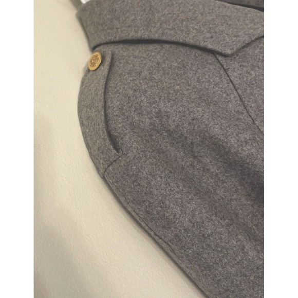 PRINGLE of SCOTLAND Vintage Gray Wool Cashmere Blend Jacket Womens Size 6 - Picture 4 of 8